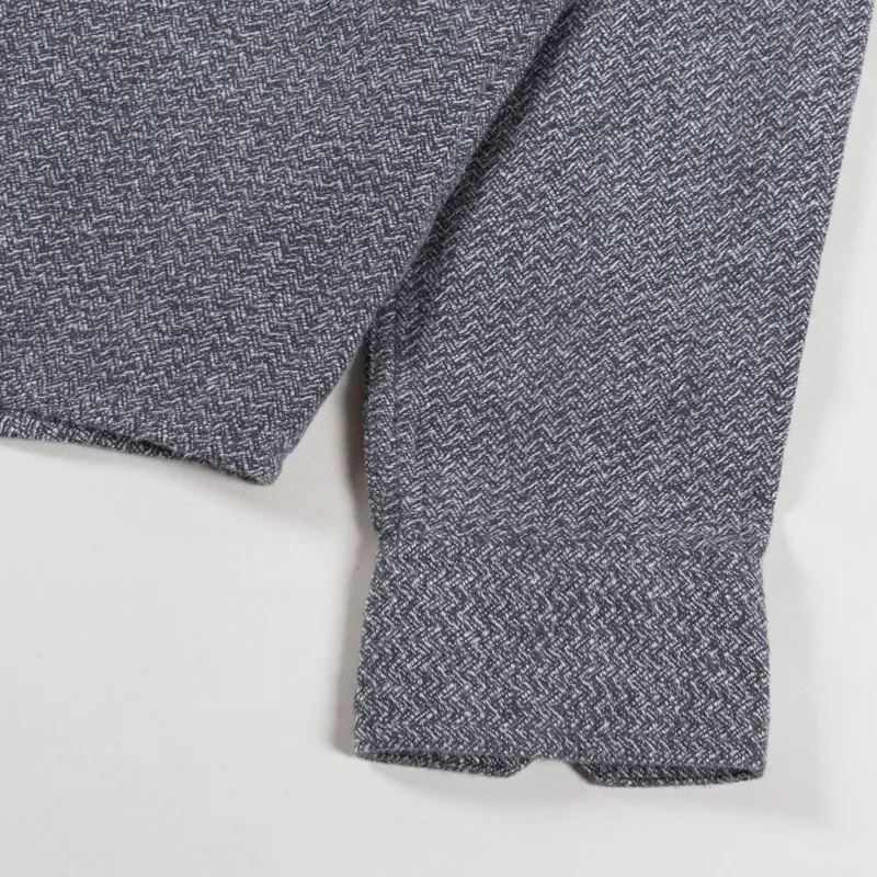 Penfield Brushed Textured Overshirt Mid Grey Heather-9