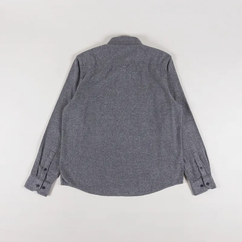 Penfield Brushed Textured Overshirt Mid Grey Heather-1