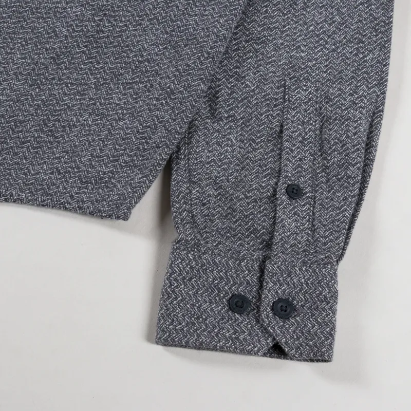 Penfield Brushed Textured Overshirt Mid Grey Heather-10