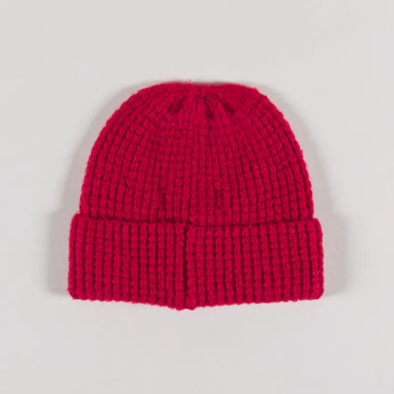 Penfield Waffle Beanie Equestrian Red-1