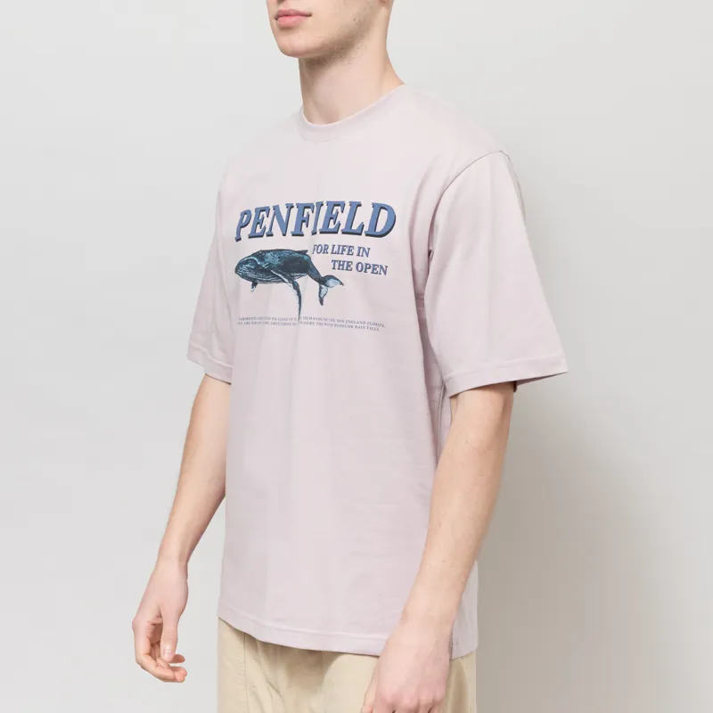 Penfield Retro Whale T Shirt Cloud Grey-1