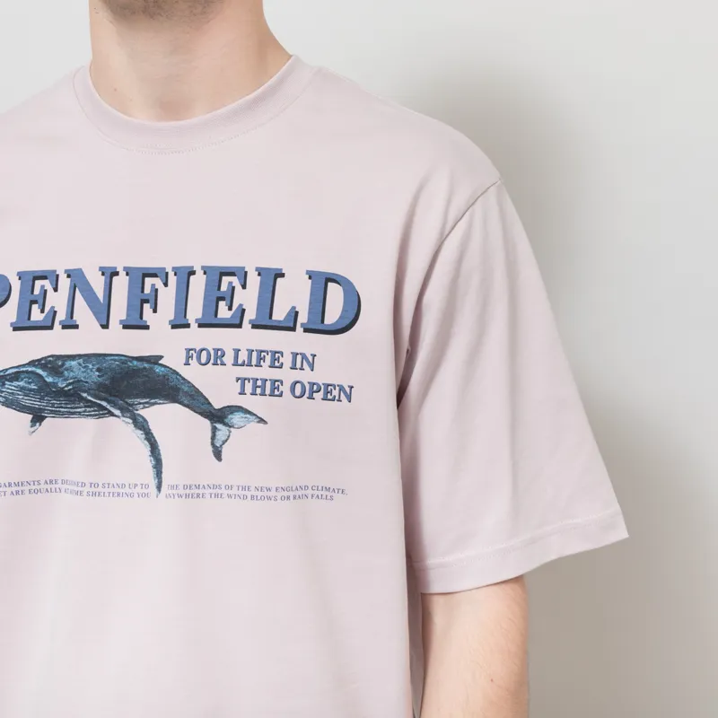 Penfield Retro Whale T Shirt Cloud Grey-4