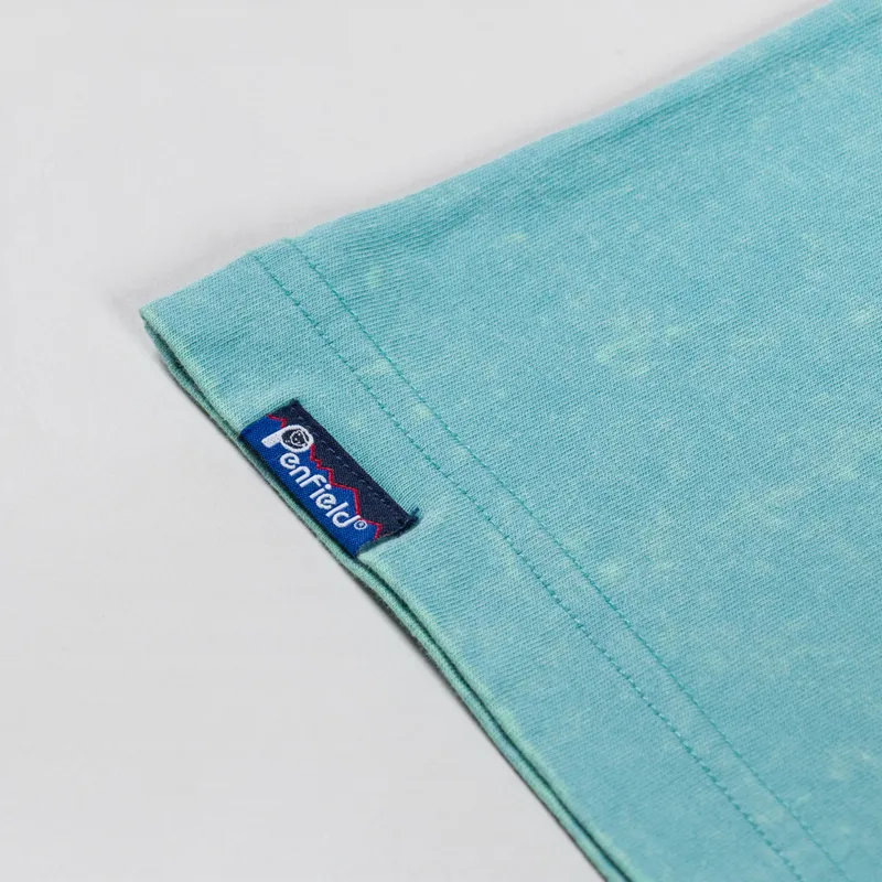 Penfield Whale Scene T Shirt Dusty Turquoise-6