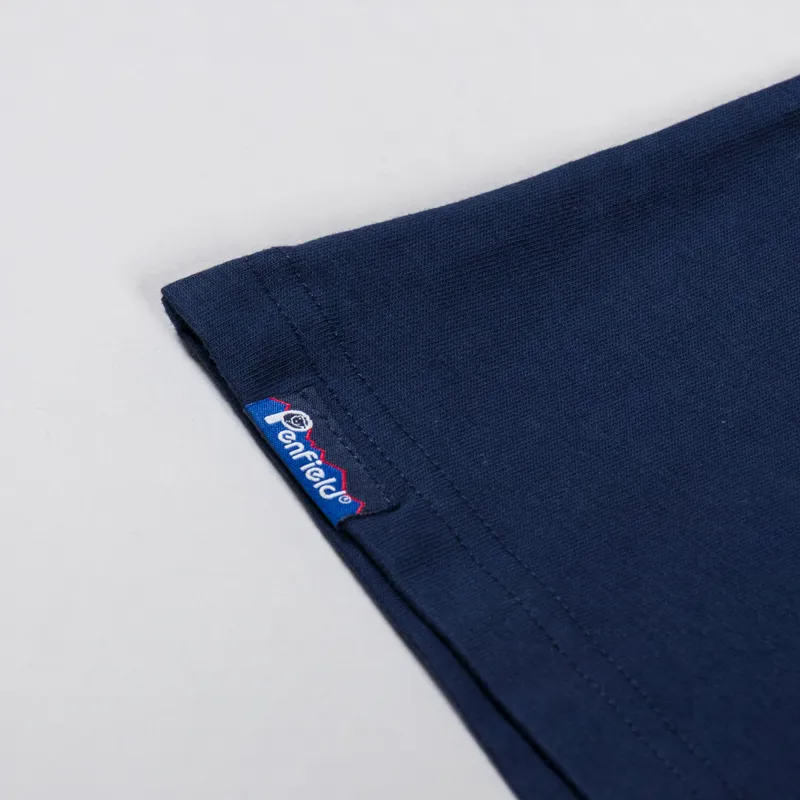 Penfield Contrast Stripe Bear T Shirt Nazy Blazer-6