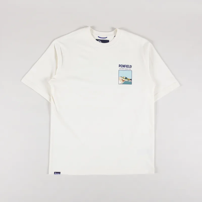Penfield Block Landscape T Shirt Vanilla Ice-1