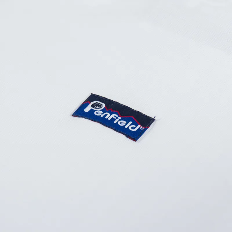 Penfield Fishing Bear T Shirt Bright White-5