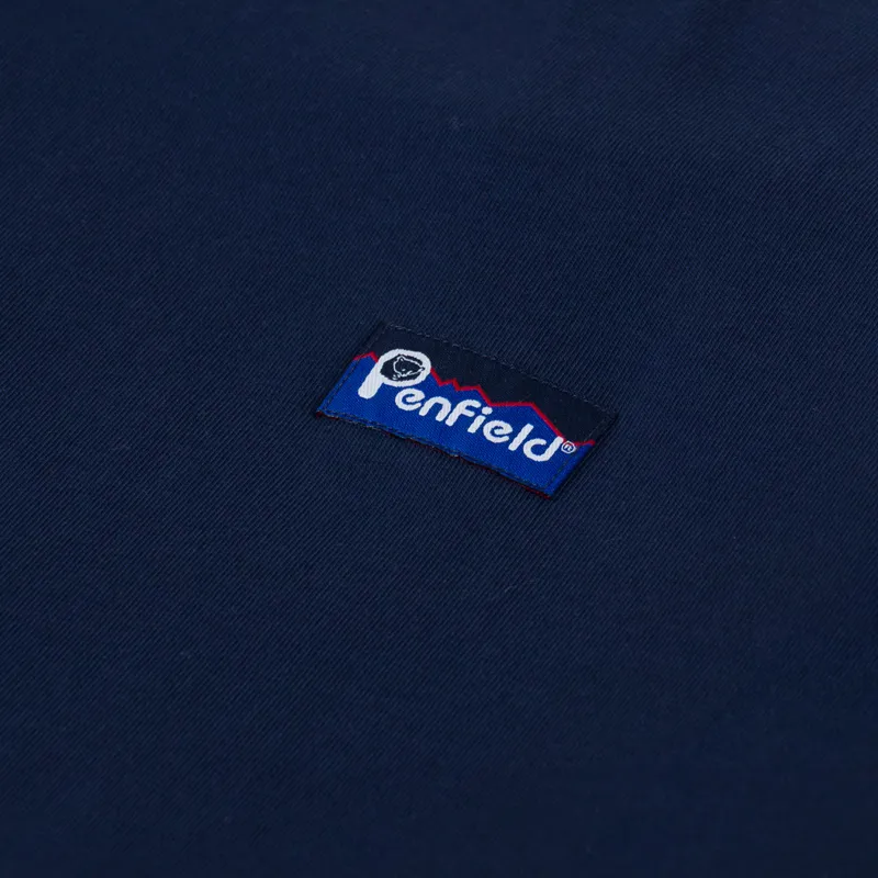 Penfield Fishing Bear T Shirt Navy Blazer-5