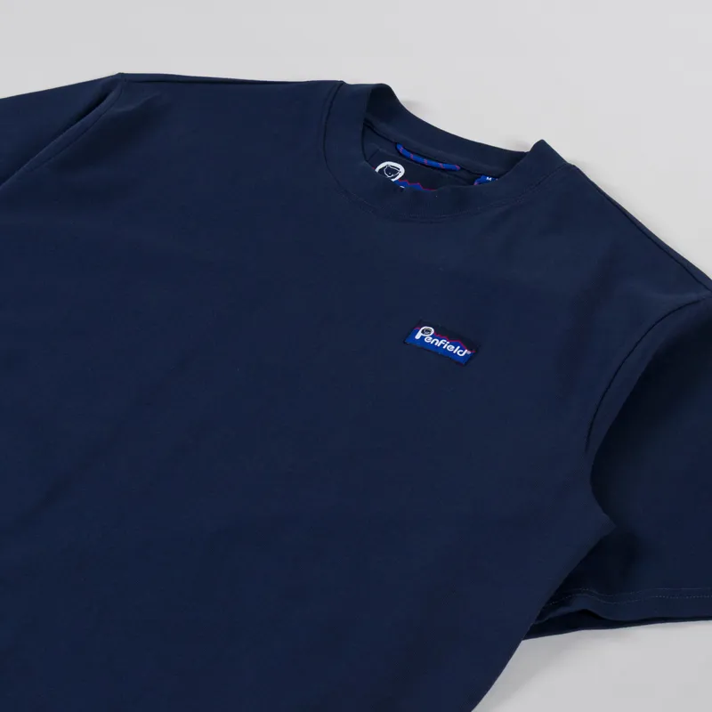 Penfield Fishing Bear T Shirt Navy Blazer-3