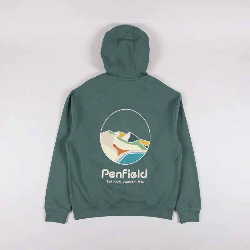 Penfield Circle Landscape Hoodie Dark Forest