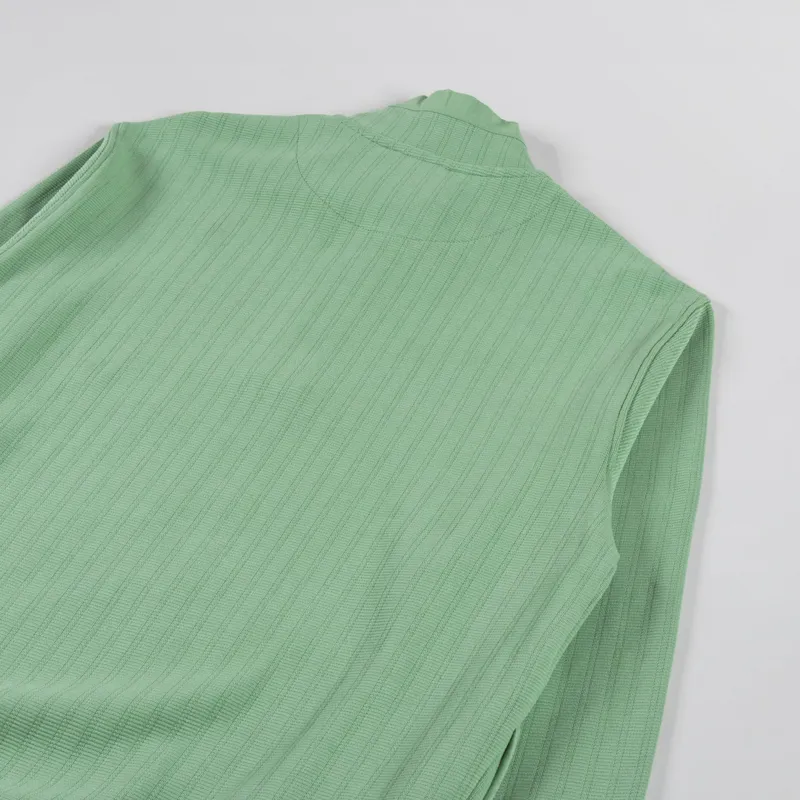 Penfield Textured Stripe Half Zip Funnel Sweatshirt Mistletoe-3