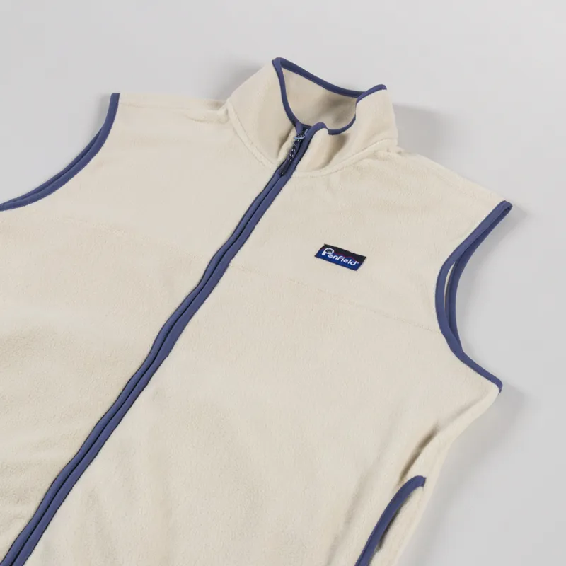Penfield Graylock Fleece Vest Brown Rice-2