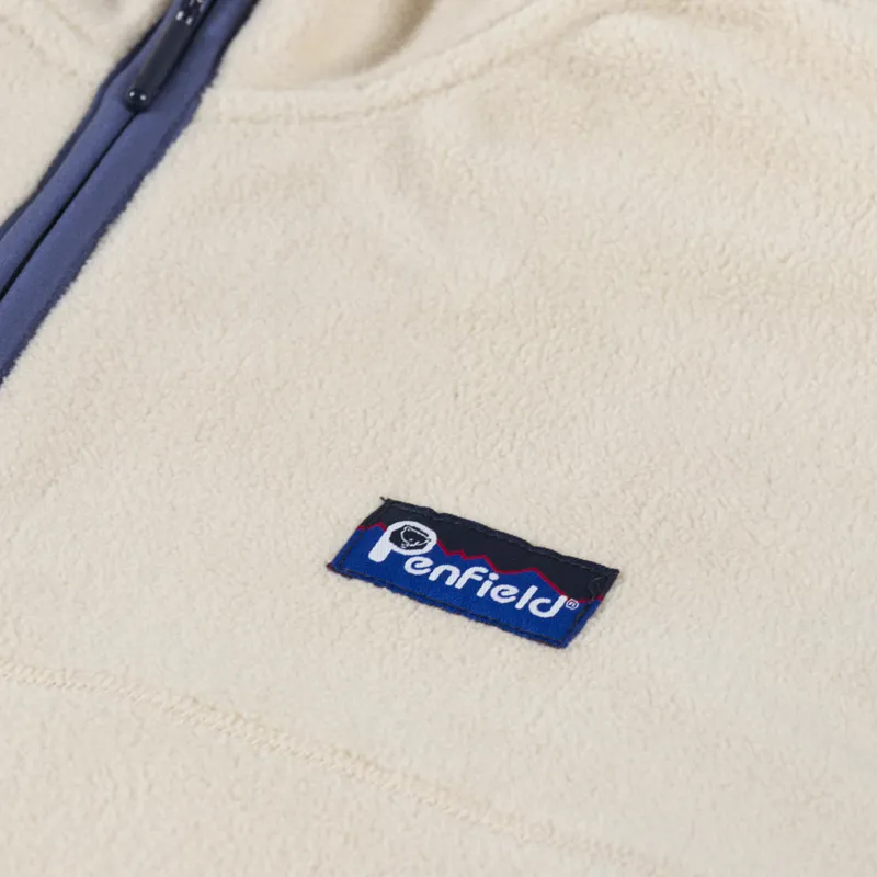 Penfield Graylock Fleece Vest Brown Rice-5