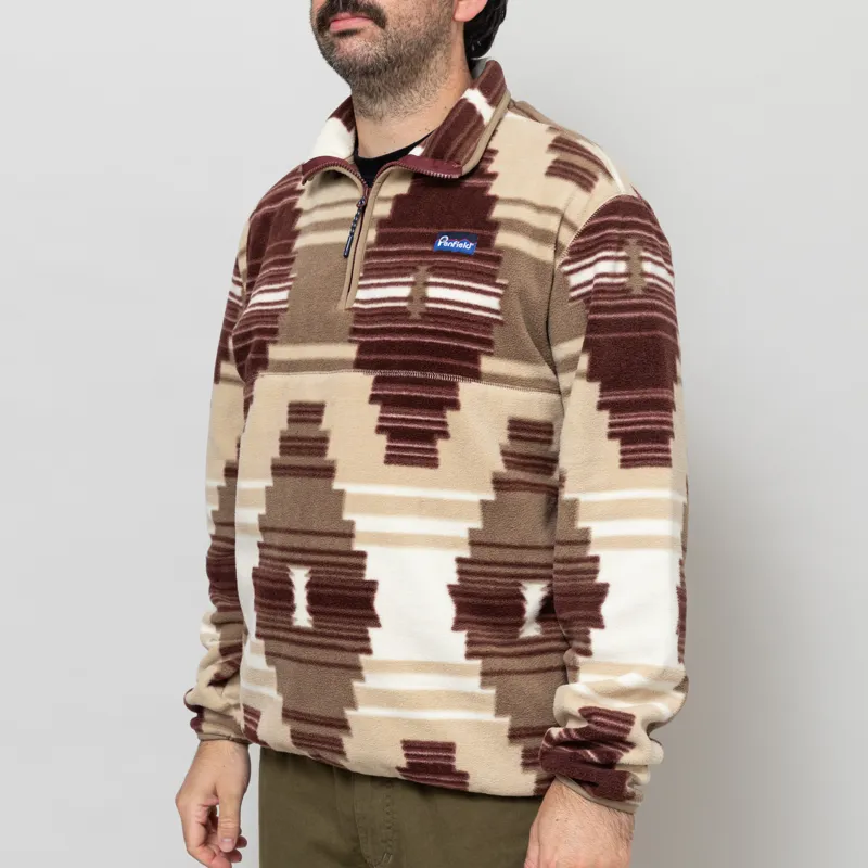 Penfield Forefounders Graylock 1/4 Zip Fleece Lead Grey-2