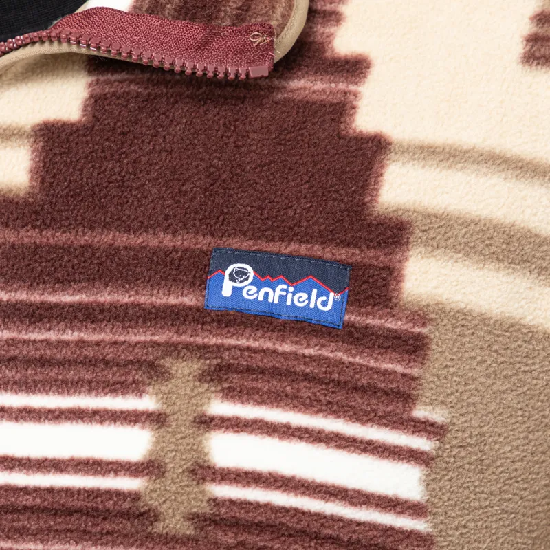 Penfield Forefounders Graylock 1/4 Zip Fleece Lead Grey-7