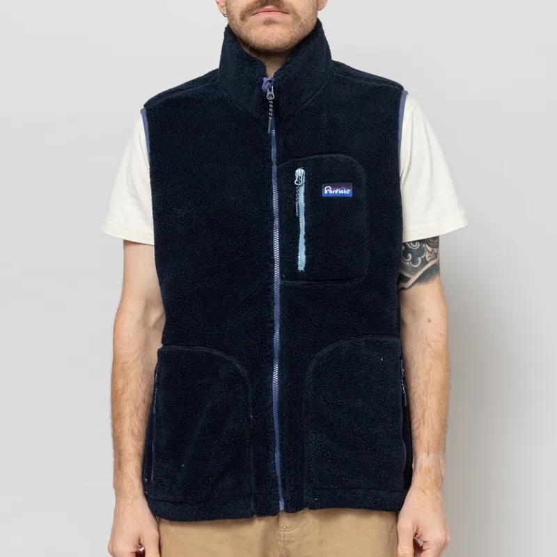 Penfield Trailblaze Fleece Vest Navy Blazer