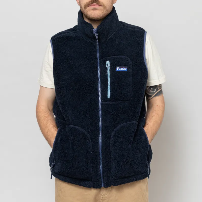 Penfield Trailblaze Fleece Vest Navy Blazer-1