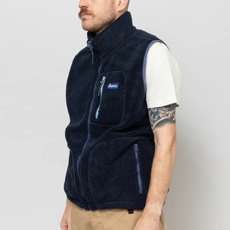 Penfield Trailblaze Fleece Vest Navy Blazer-2