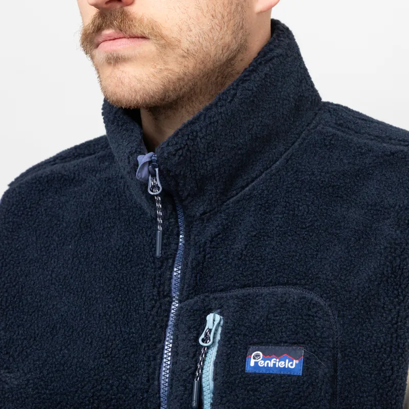 Penfield Trailblaze Fleece Vest Navy Blazer-6