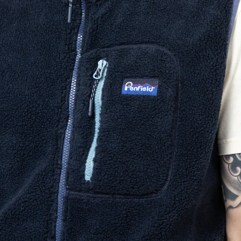 Penfield Trailblaze Fleece Vest Navy Blazer-8