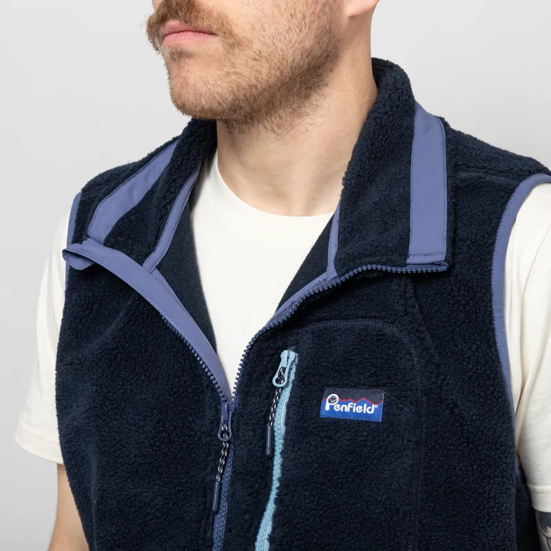 Penfield Trailblaze Fleece Vest Navy Blazer-7