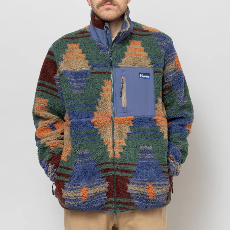 Penfield Forefounders Mattawa Fleece Jacket Lead Grey-1