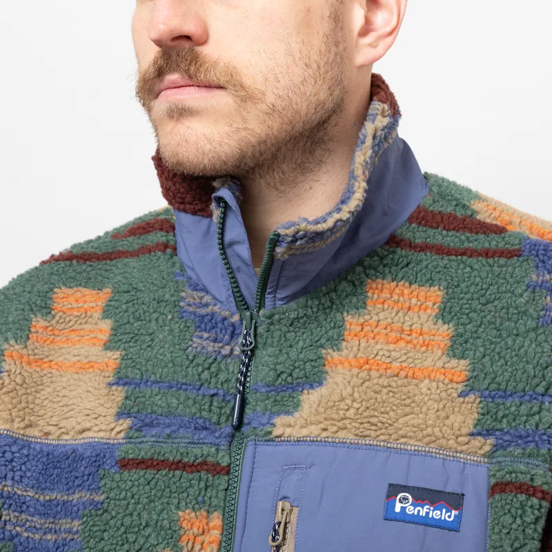 Penfield Forefounders Mattawa Fleece Jacket Lead Grey-7