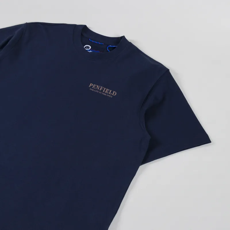 Penfield Wilde Bear T Shirt Navy-3