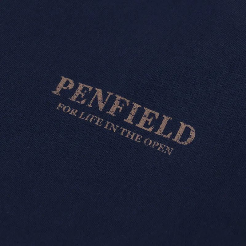 Penfield Wilde Bear T Shirt Navy-5