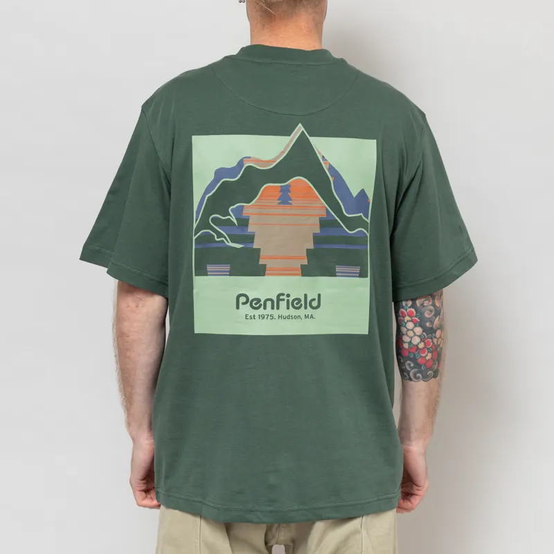 Penfield Mountain Back Forefounders T Shirt Cilantro