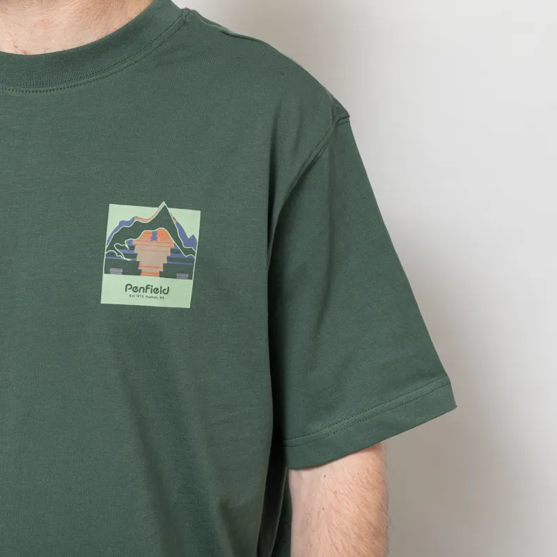 Penfield Mountain Back Forefounders T Shirt Cilantro-7