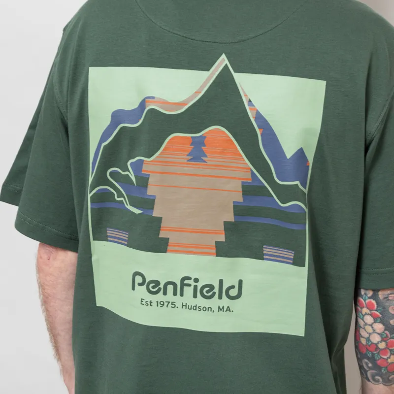 Penfield Mountain Back Forefounders T Shirt Cilantro-6