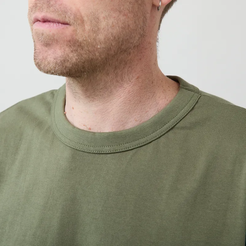 Power Goods Archive T Shirt Olive-2