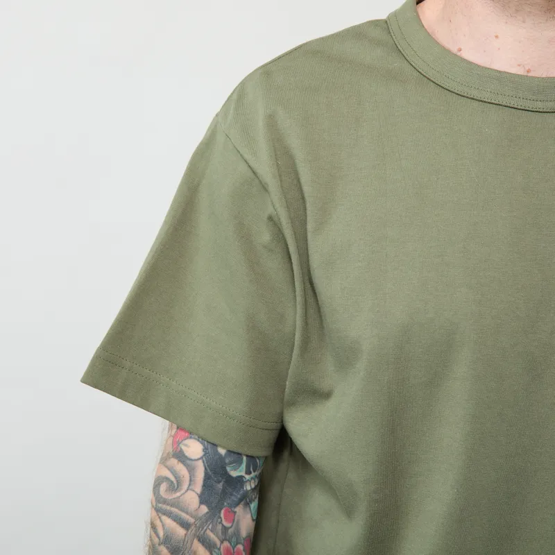 Power Goods Archive T Shirt Olive-3