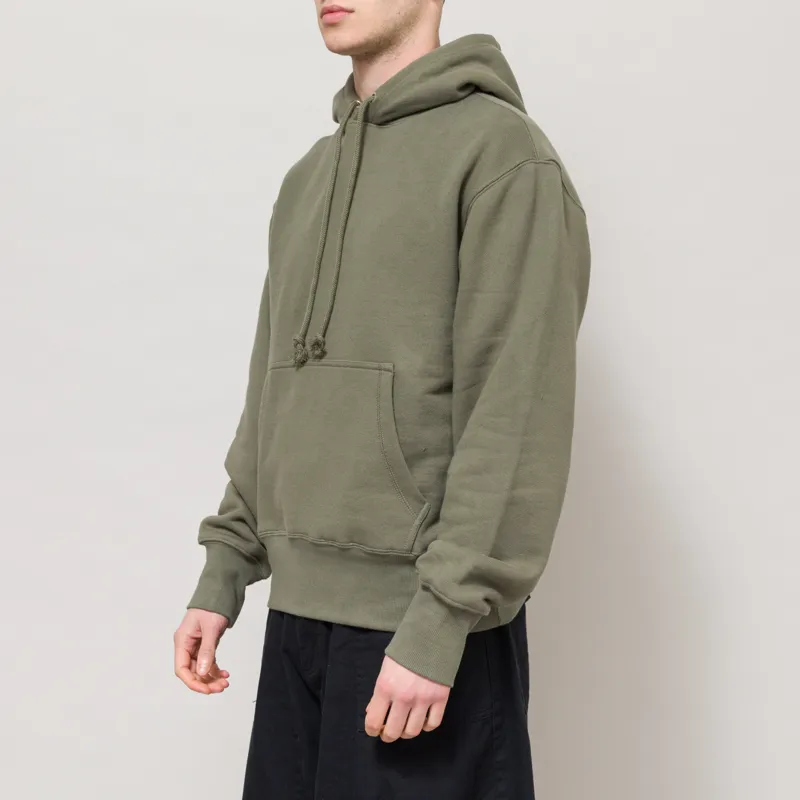 Power Goods Loopback Hoodie Olive-1