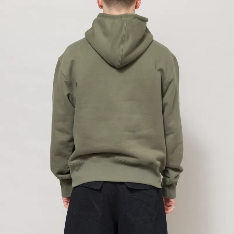 Power Goods Loopback Hoodie Olive-2