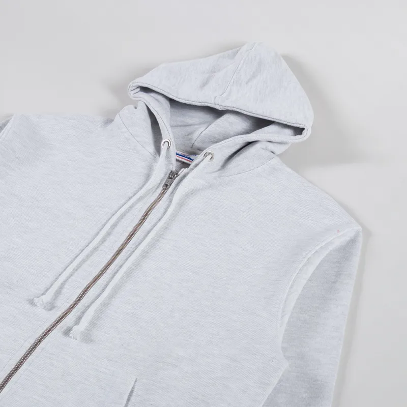 Power Goods Loopback Zip Hoodie Ash-2