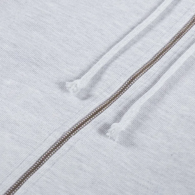 Power Goods Loopback Zip Hoodie Ash-6