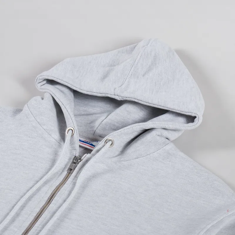 Power Goods Loopback Zip Hoodie Ash-4