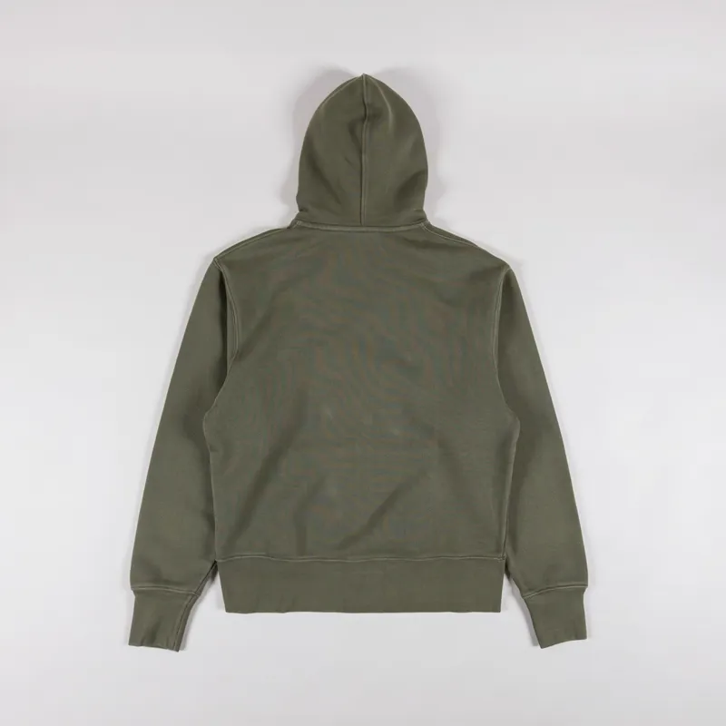 Power Goods Loopback Zip Hoodie Olive-1