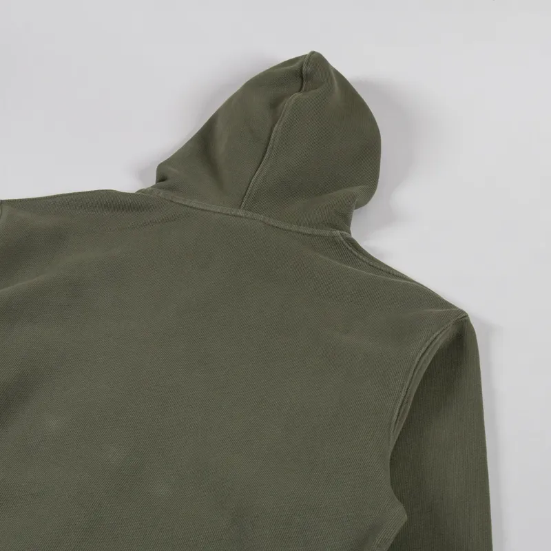 Power Goods Loopback Zip Hoodie Olive-3
