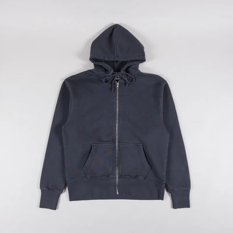 Power Goods Loopback Zip Hoodie Washed Black