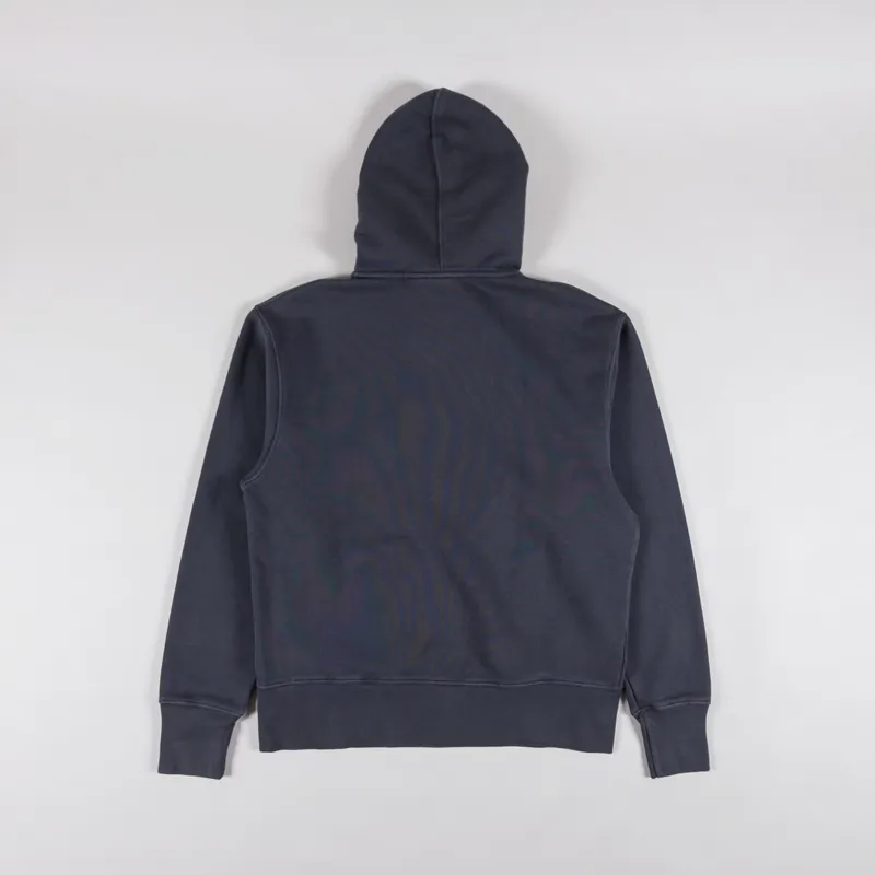 Power Goods Loopback Zip Hoodie Washed Black-1
