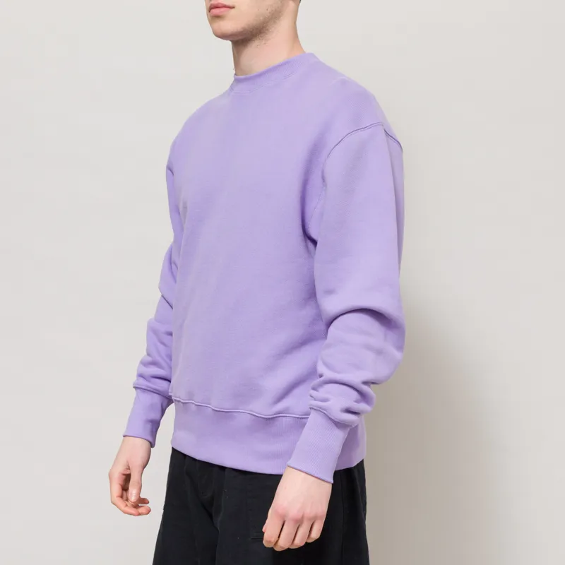 Power Goods Loopback Crewneck Dusty Violet-1