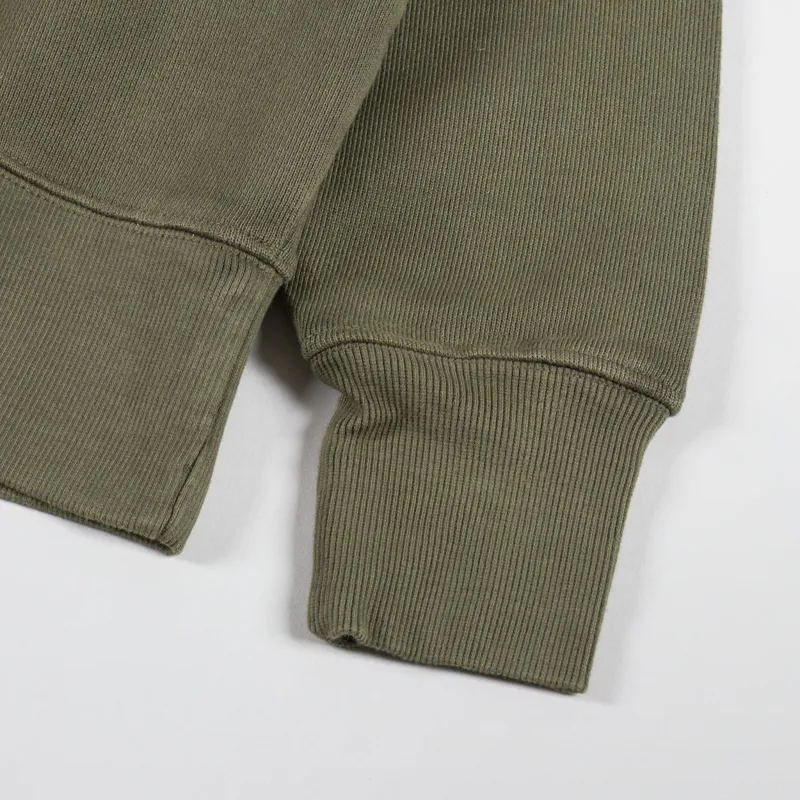 Power Goods Loopback Crewneck Olive-5