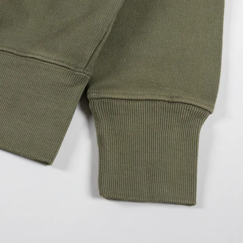 Power Goods Loopback Crewneck Olive-4
