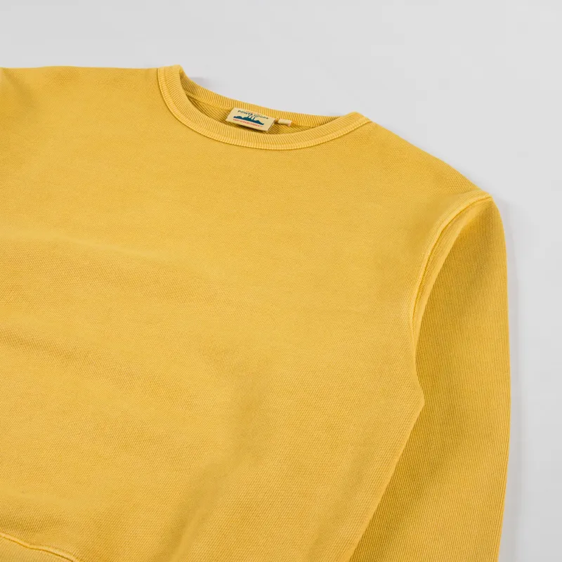 Power Goods Loopback Crewneck Sunflower-2