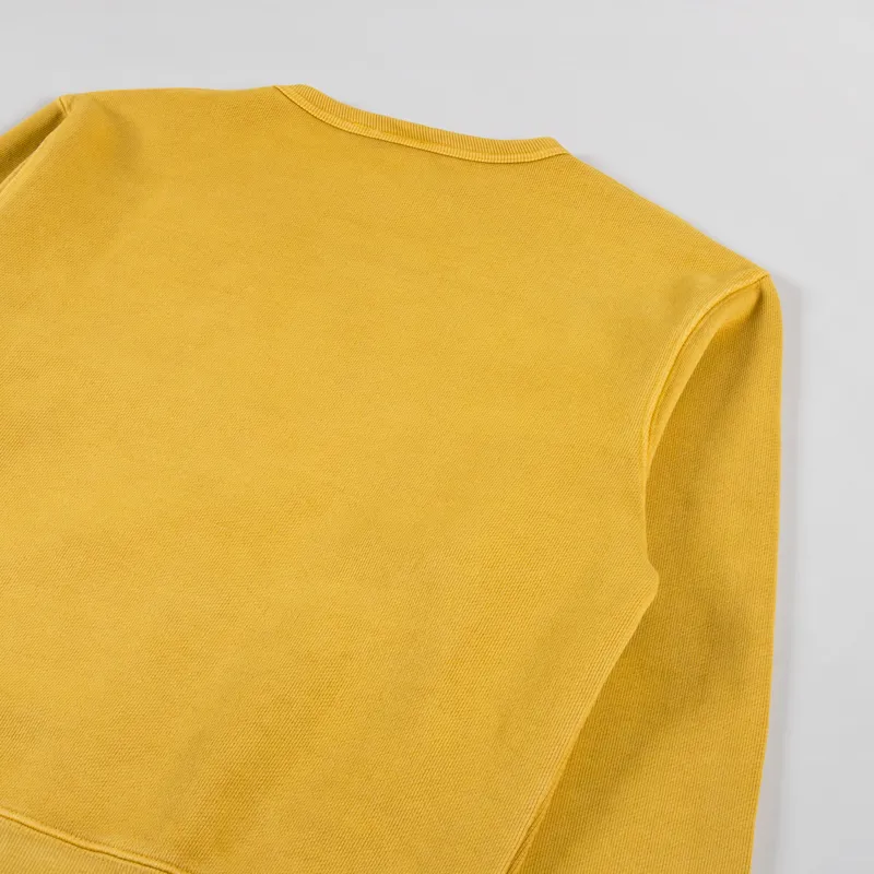 Power Goods Loopback Crewneck Sunflower-3