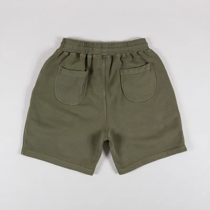 Power Goods Loopback Sweat Shorts Olive-1