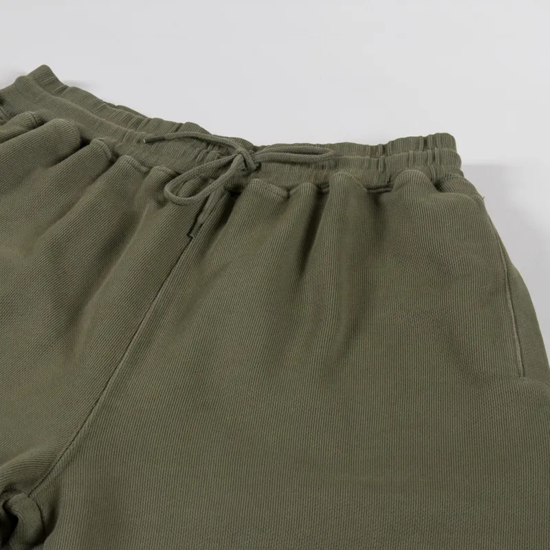 Power Goods Loopback Sweat Shorts Olive-2