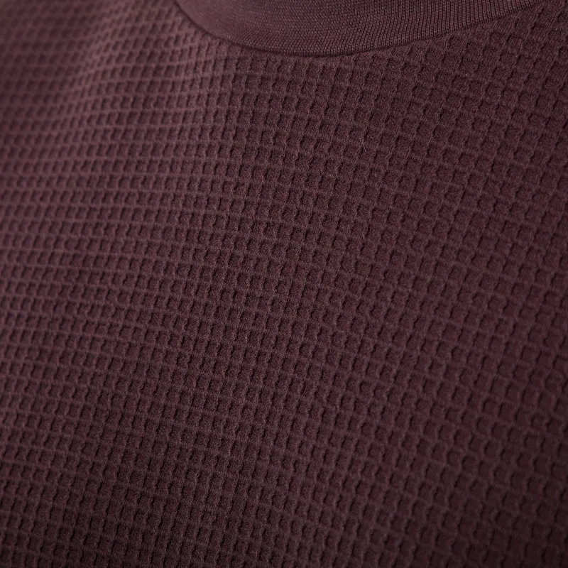 Power Goods Thermal Waffle Long Sleeve T Shirt Coffee-4